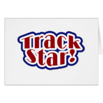 Track Star Tshirts and Gifts Greeting Cards