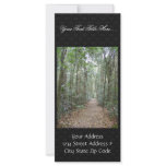 Track Through Forest Full Color Rack Card