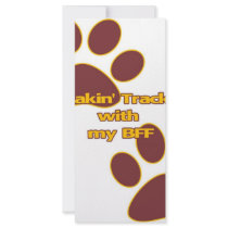 Trackin BFF Customized Rack Card