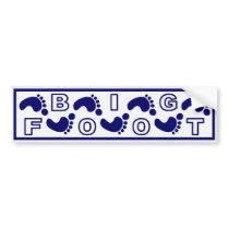 TRACKING BIGFOOT- Unique Bigfoot Footprints Bumper Stickers