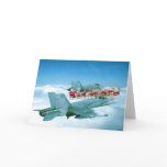 Tracking Santa Claus by the Air Force cards