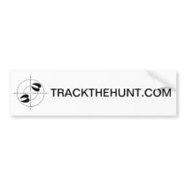 TRACKTHEHUNT.COM - Gun Sight & Deer Tracks Sticker Bumper Stickers