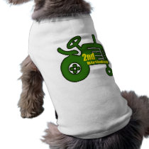 Tractor 2nd Birthday Gifts Pet Tee Shirt