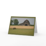 Tractor and Barn Greeting Card