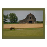 Tractor and Barn Greeting Card