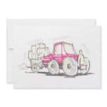 Tractor and Trailer Invitation
