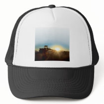 Tractor at Sunrise Cap Trucker Hats