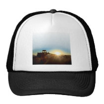 Tractor at Sunrise Cap Trucker Hats
