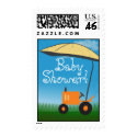 Tractor Baby Shower Postage stamp
