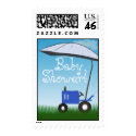 Tractor Baby Shower Postage stamp