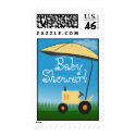 Tractor Baby Shower Postage stamp
