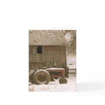 Tractor & Barn Note Card