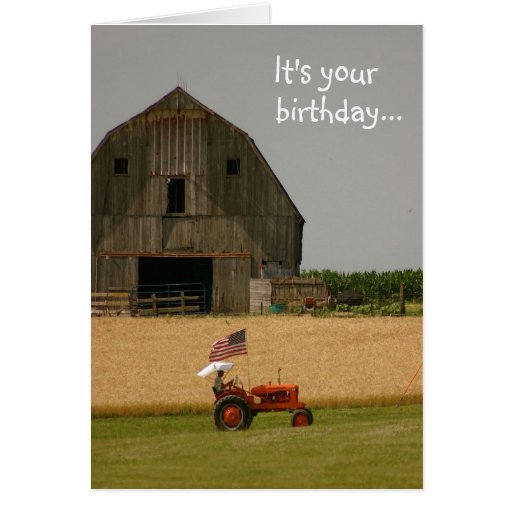 Tractor Birthday Card: Time to celebrate!