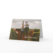 Tractor Birthday Card: You're so cool...
