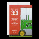 Tractor Birthday Invitation: 2-sided tractor