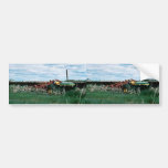 Tractor Bogs plowing wetlands Bumper Sticker