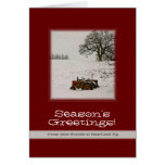 Tractor Christmas Card: Add Your Business Name