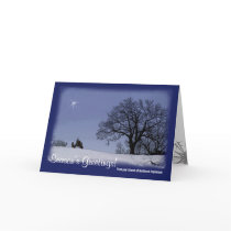 Tractor Christmas Card: From Your Business