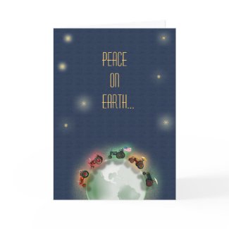 Tractor Christmas Card: Good will to old tractors! card