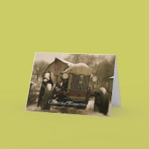 Tractor Christmas Card: Old Tractor Memories by jplamer Tractor Christmas Card: Old Tractor Memories