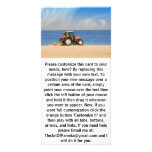 Tractor Cleaning the Beach Photo Card