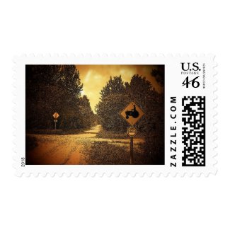 Tractor Crossing stamp