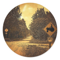 Tractor Crossing Sticker