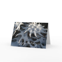 Tractor Cultivator Snow Art Christmas Card