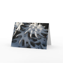 Tractor Cultivator Snow Art Christmas Card
