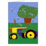 Tractor del pleno verano tarjeton