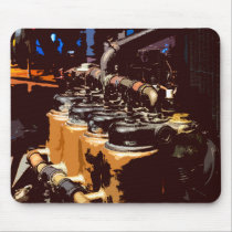 Tractor Engine Mousepad mousepads