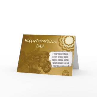Tractor Father's Day Card: Add your photo card