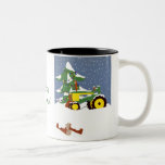 Tractor for Christmas Coffee Mug