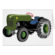 Tractor Greeting Card
