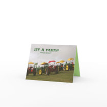 Tractor Invitation: All models welcome! cards