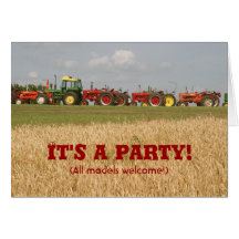 Tractor Invitation: All Models Welcome Cards