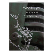 Tractor Joyous Christmas Card