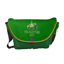 Tractor Kid, Green Commuter Bags