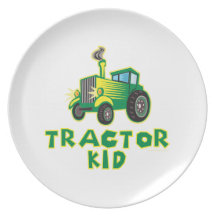 Tractor Kid, Green Plate
