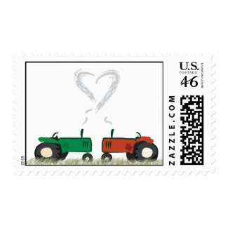 Tractor Love Postage stamp