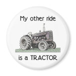Tractor Fridge Magnet