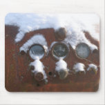 Tractor Mousepad: Control panel with snow