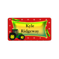 Tractor Name Label