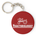 Tractor Ologist RED keychains