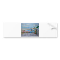Tractor on Cromer Beach, East Coast Bumper Sticker