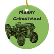 Tractor Ornament: Add Your Business Name