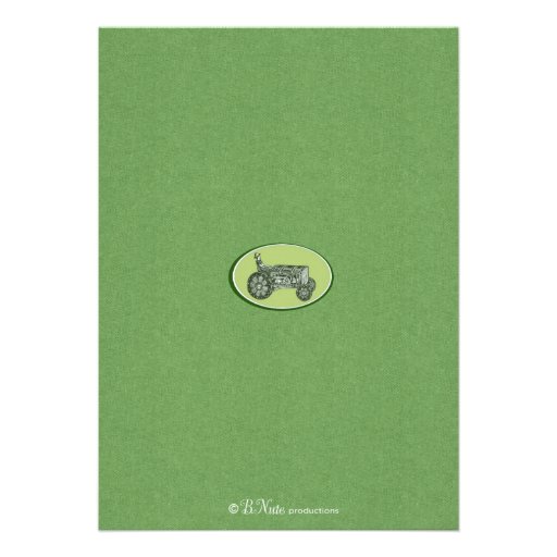 Tractor Party Invitation