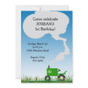 Tractor Party Invitation: Green Tractor invitation