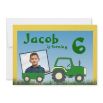 Tractor Party Invitation: Photo in Cart