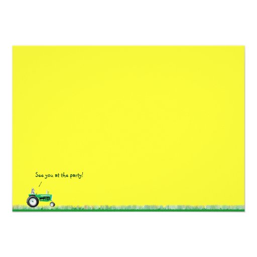 Tractor Party Invitation: Tractors Galore